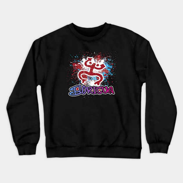 Graffiti Splash Koki Crewneck Sweatshirt by Pro Art Creation